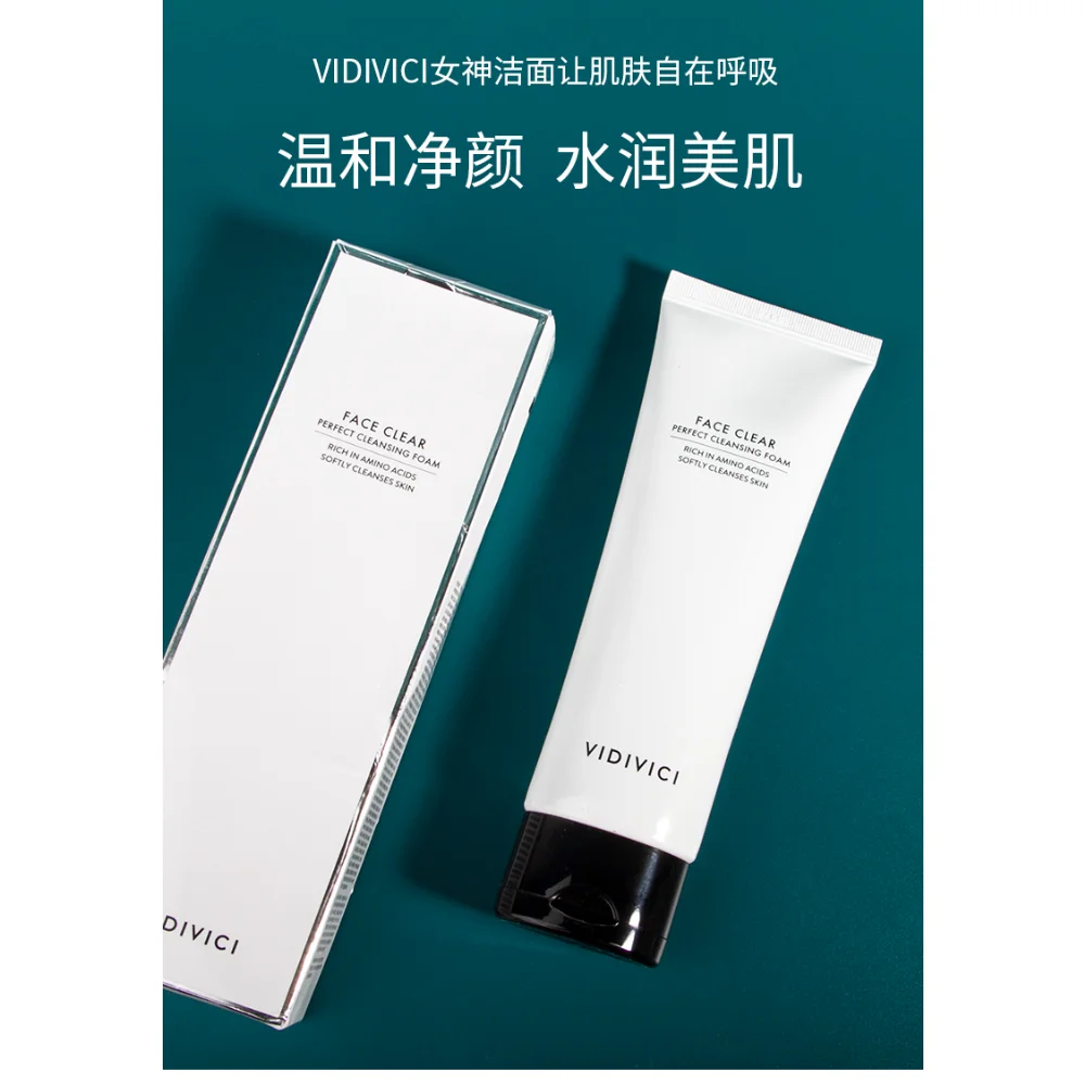 

Korea Vidivici Silk Amino Acid Foam Facial Cleanser Makeup Remover 2-in-1 Gentle Deep Cleansing Pores Oil-control Skin Care