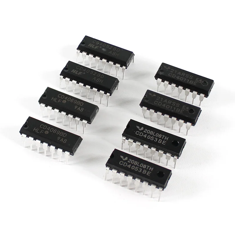 

40pcs/Lot Integrated Circuit Logic IC kit CD4011 CD4069 CD4052 CD4053 DIP Chip Set Electronic Component
