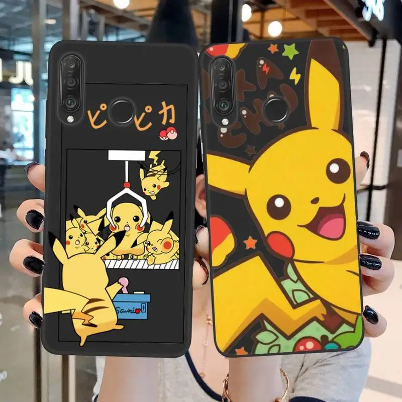 

Cartoon Pokemons Pikachu Phone Case For Huawei P20 P30 P40 P50 Lite E P Mate 50 40 30 20 Pro