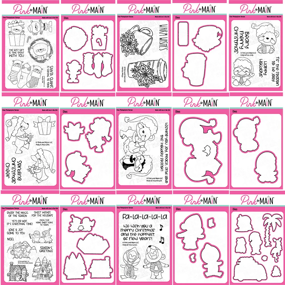 

Christmas Warm Wishes Clear Photopolymer Stamps and Cutting Dies for DIY Scrapbooking Photo Album Craft Handcraft Paper Template