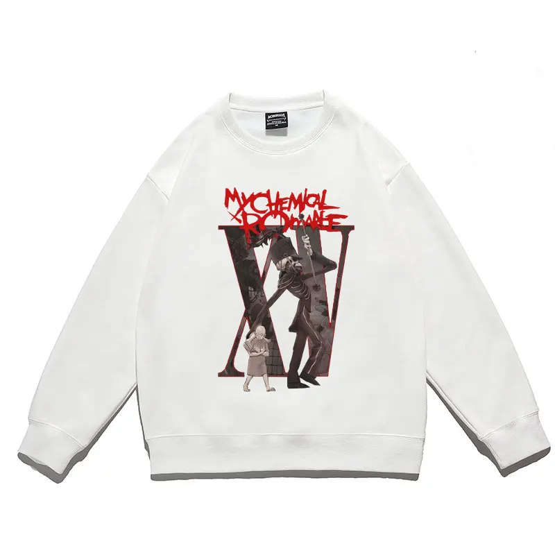 

Awesome Regular Men Women Fashion Oversized Streetwear My Chemical Romance Print Sweatshirt Black Parade Punk Rock Sweatshirts