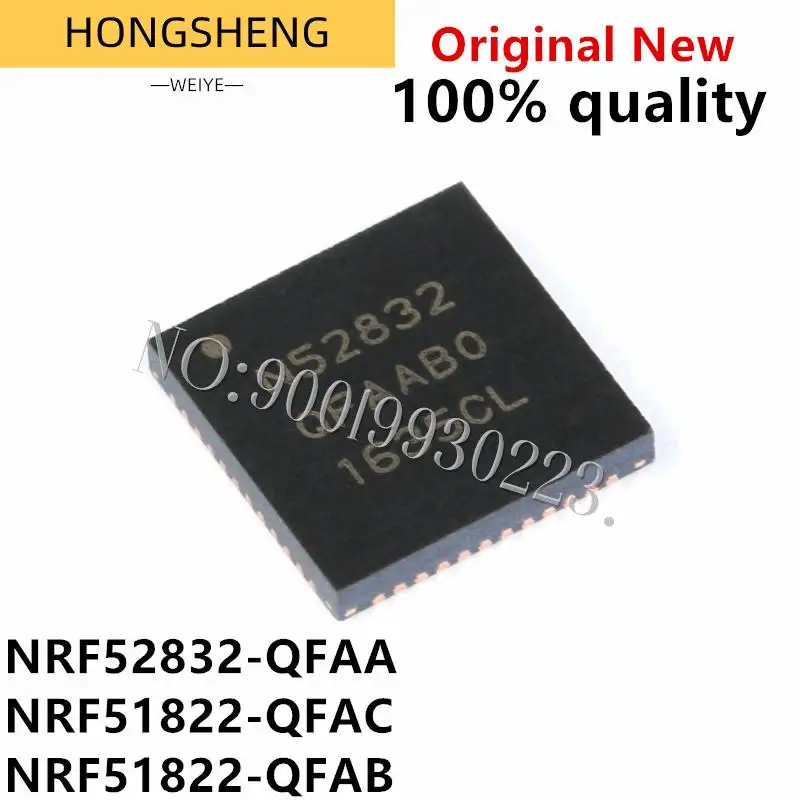 

100% New 5pcs/lot NRF52832-QFAA NRF52832 NRF52832-QFAA-R NRF51822-QFAC N51822 NRF51822-QFAB-R NRF51822 QFN-48 Chipset