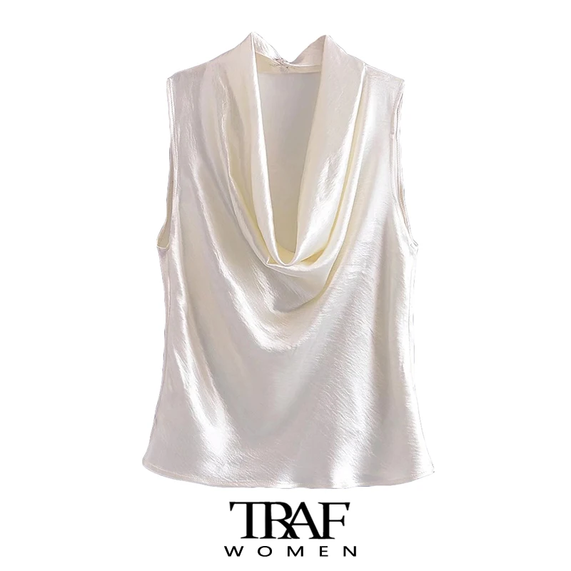 

Блузка женская мягкая на ощупь, с воротником-стойкой