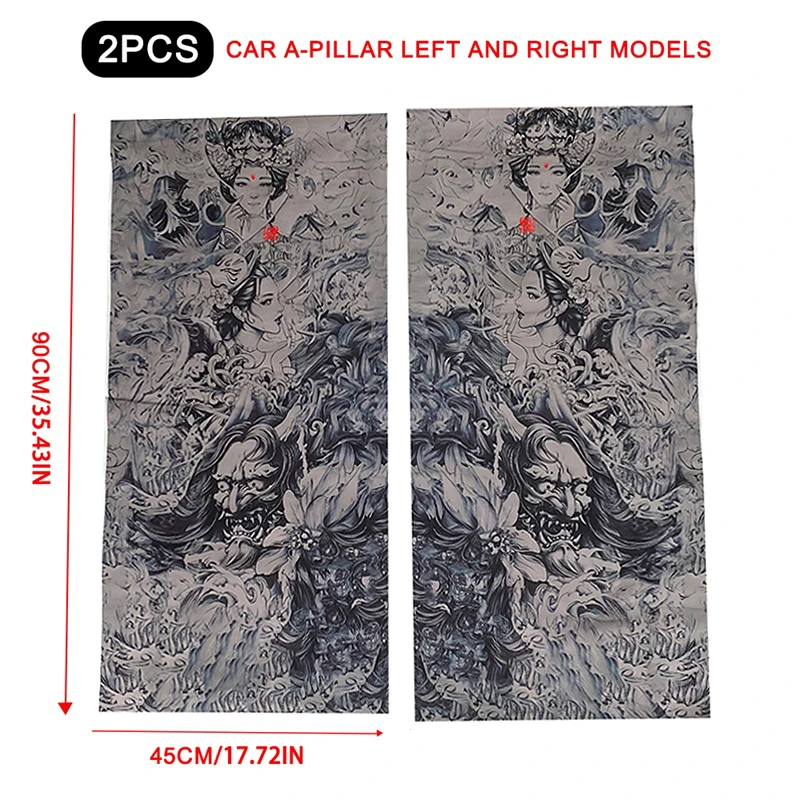 

JDM Наклейка Для Модификации Салона Автомобиля, Самоклеящаяся Липкая Наклейка Для A-Post, Двери, Внутренняя Панель Передач