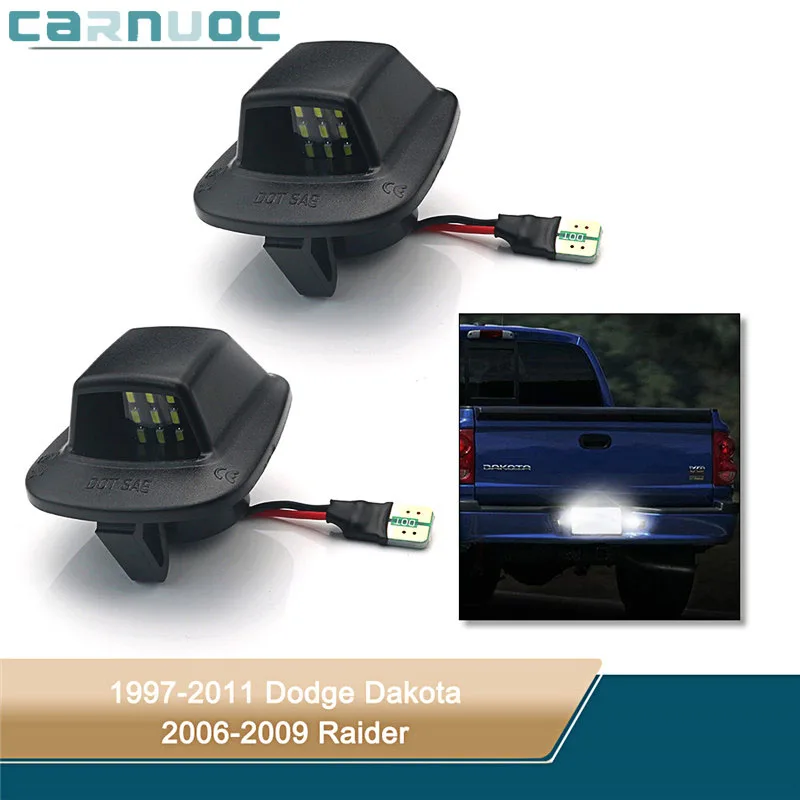 

Фонарь для номерного знака, совместим с Dodge Dakota Pickup 1997-2011 Truck 6000K, белый цвет