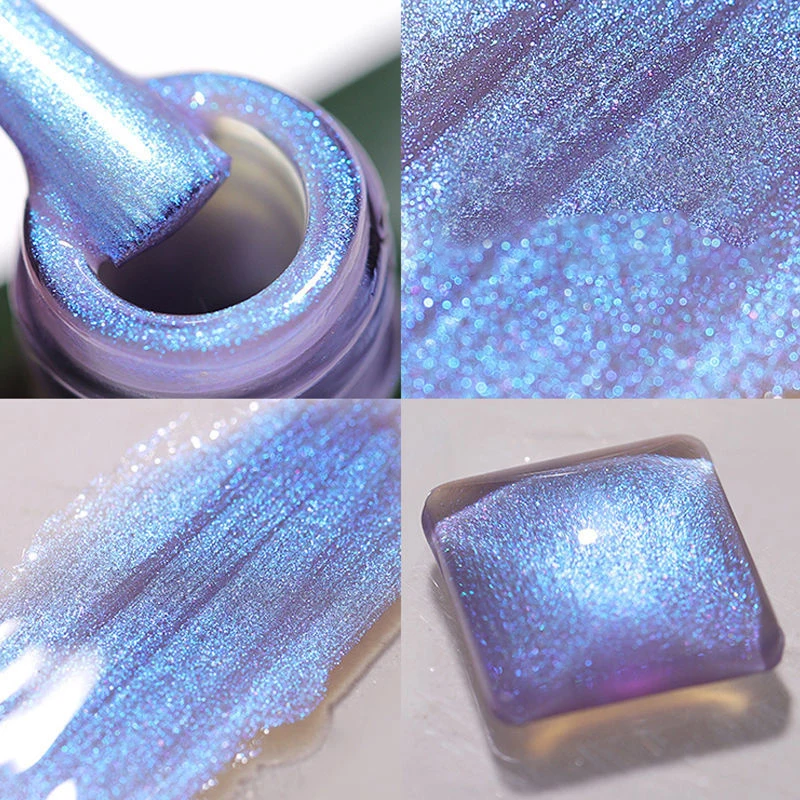 

Разноцветный УФ-гель для фототерапии с блестками