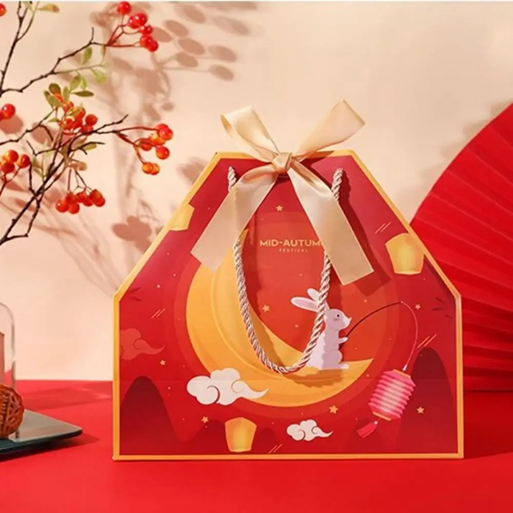 Праздничный Подарочный пакет для середины осени упаковка Mooncake конфеты печенья