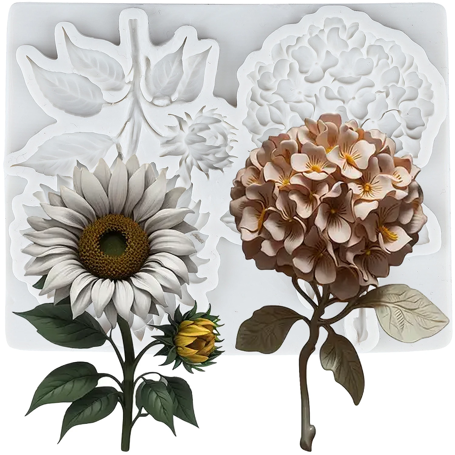 

Формы для торта Mujiang, силиконовые, цветы