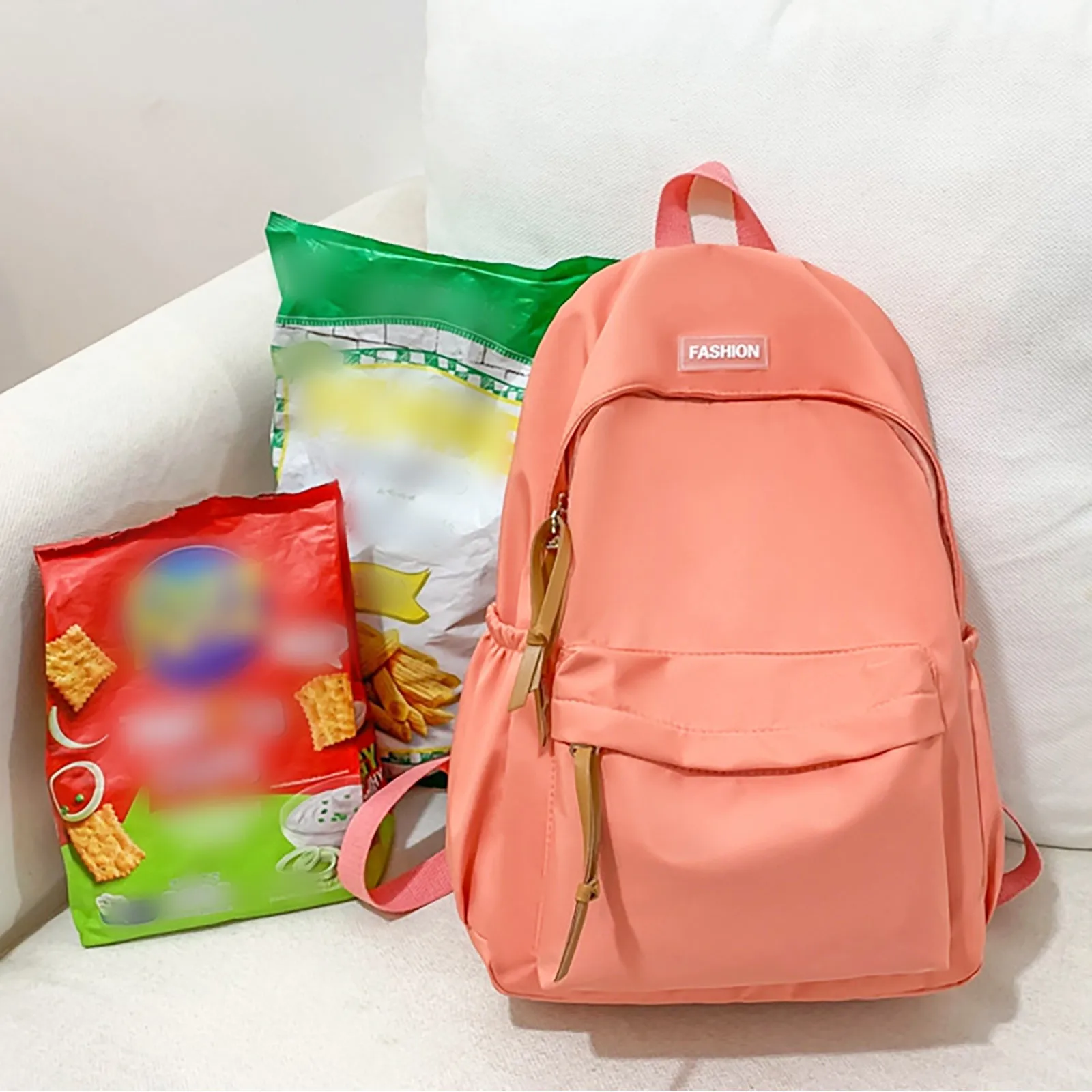 

Простые однотонные Наплечные рюкзаки, сумки для книг, нейлоновые вместительные дорожные рюкзаки для женщин и девушек, для студентов, ежедневный женский рюкзак