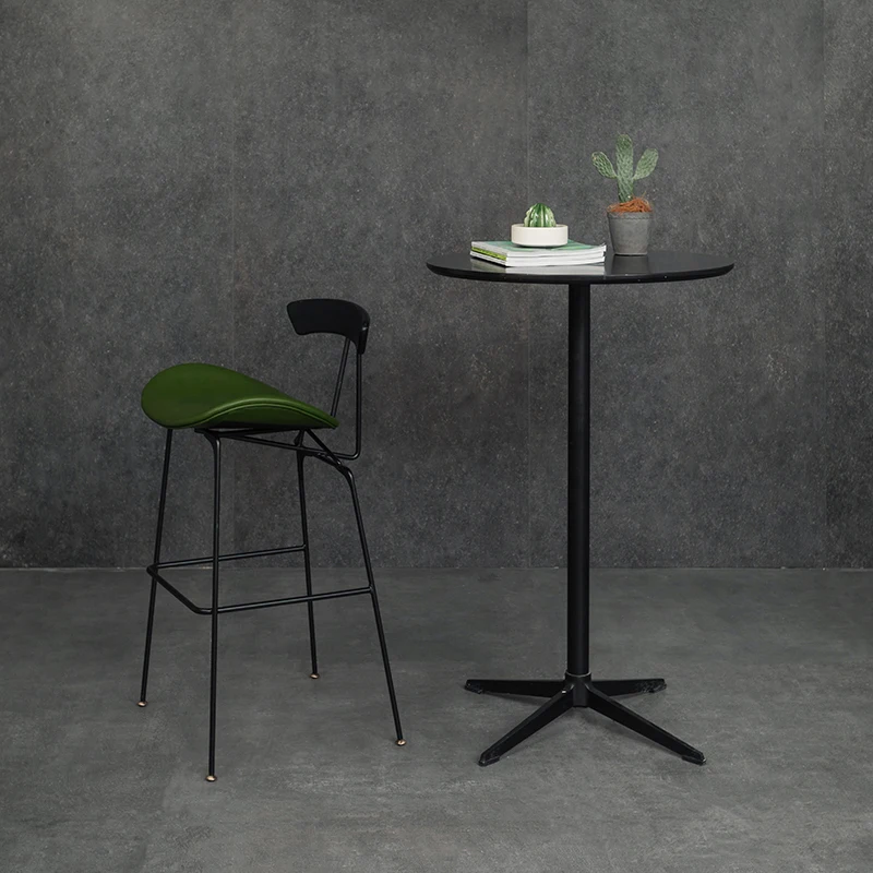 S Black Barber Office Outdoor Kitchen Bar Chairs High Modern Vanity Hocker Furniture Yn50bc
