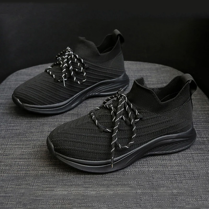 Autumn Women Sport Shoes 2022 New Mesh Sneakers Breathable Platform Loafers Ladies Casual Flats Soft Running Shoes Zapatos Mujer