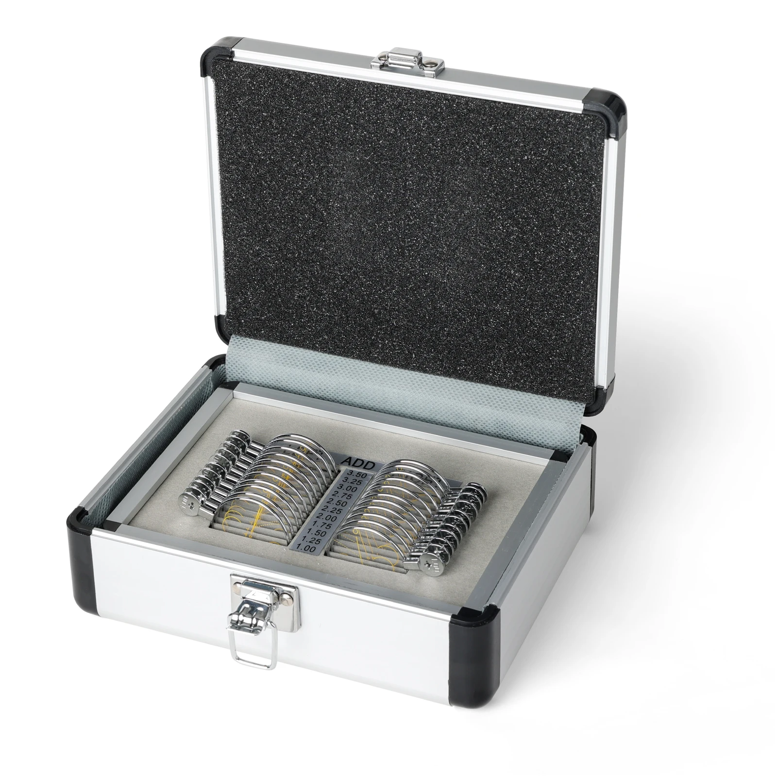 

Пробный набор линз для прогрессивной оптометрии +1.0 до +3.5D