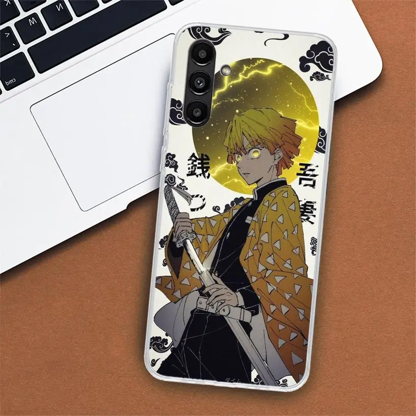 Фото Чехол для телефона Demon Slayer Agatsuma Zenitsu для Samsung Galaxy A51 A71 A50 A70 A40 A30 A20E A10 A41 A31 A21S A11 A01 A6 A8 + A7 A9 №2