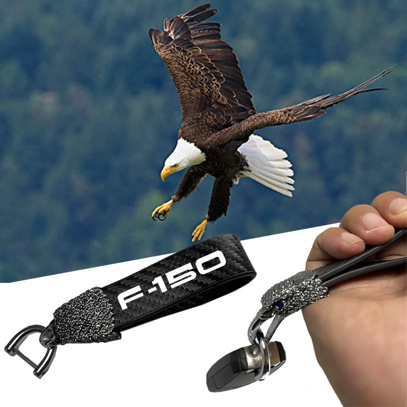 

Car Key Ring Key Chain Cars Carbon Fiber Texture for ford F150 Car Accessories
