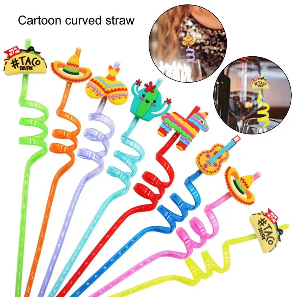 

Eco-friendly Eye-catching Smooth Surface Juice Straw Household Supplies