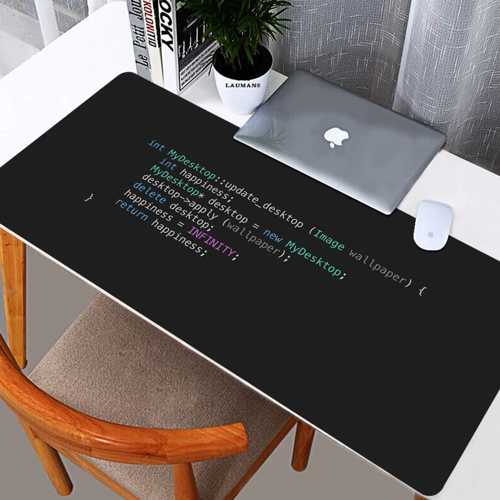 

2022 DIY hot Top Quality Program Words Rubber Mouse Durable Desktop Mousepad Free Shipping Large Mouse Pad Keyboards Mat gift