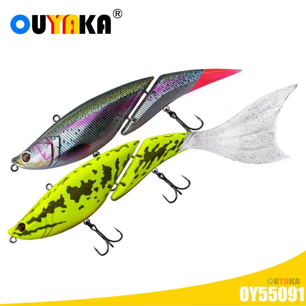 

2 секции 90/260 мм 55/57 г плавающая шарнирная приманка заостренные хвосты/мягкий хвост юбки аксессуары для ловли окуня