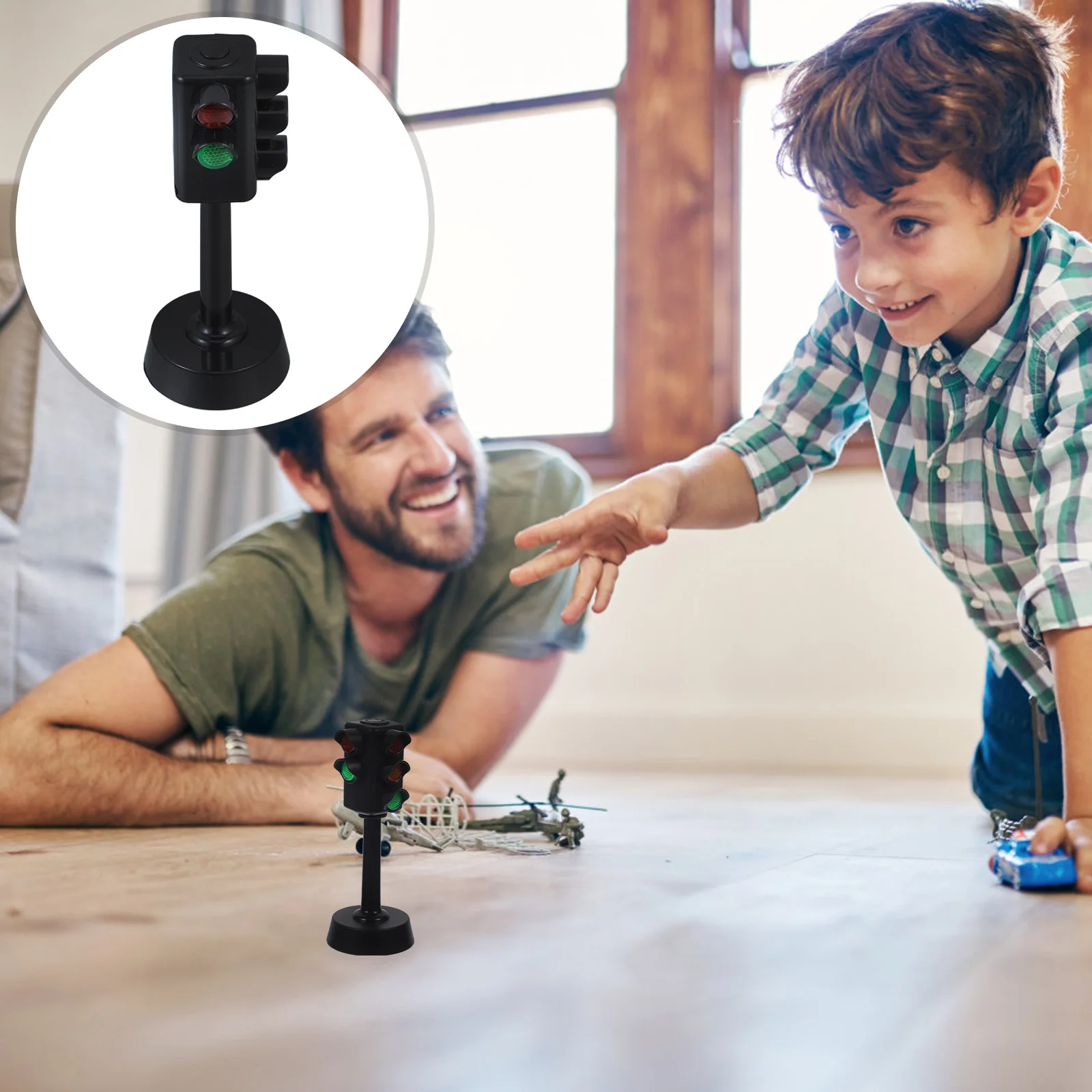 Игрушки для дошкольников детский светофор лампа живого перехода сигнал с