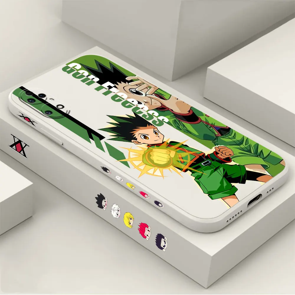 Hunter X Hunter Gon Freecss Phone Case For Huawei P60 P50 P40 P30 P20 Mate 50 40 30 20 20X 10 Colour Liquid Silicone Cover Funda