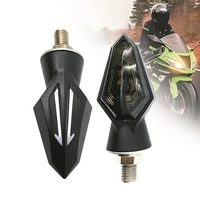 2 pcs motorcycle led flush mount turn signals indicator blinker light high brightness two color model lamp modified accessories