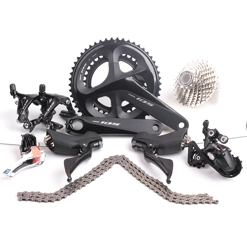 

SHIMANO 105 R7000 2X11 Speed Road Bike Groupset Shifter Lever Derailleur Crankset Rim Brake Calipers Cassette Chain Bicycle Kit