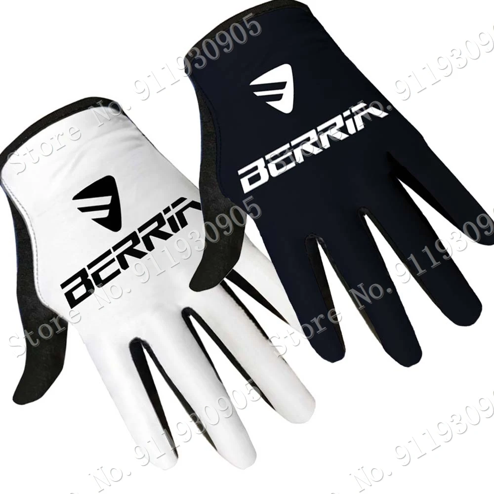

2023 Winter Team Berria Cycling Gloves Men Gel Full Finger Bicycle Jersey Glove Road MTB Guante Ciclismo Maillot