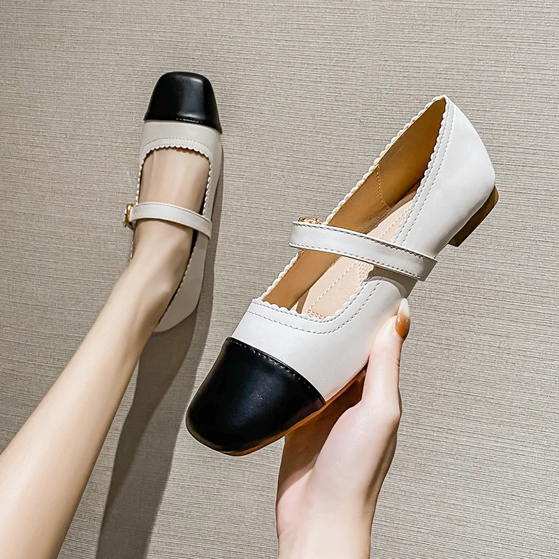 Flat Shoes Loafers Ladies Leather Flats 