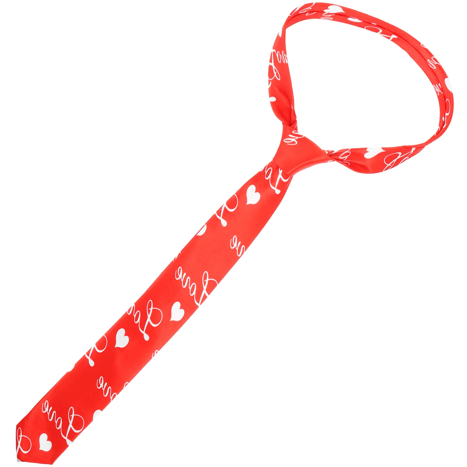

Valentine's Tie Men Ties Men's Neck Mens Red Background Valentines Day Fabric Love