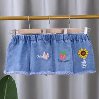 wholesale cheap summer children baby denim shorts for girls fashion short jeans trousers pants kids toddler clothes costume 2022