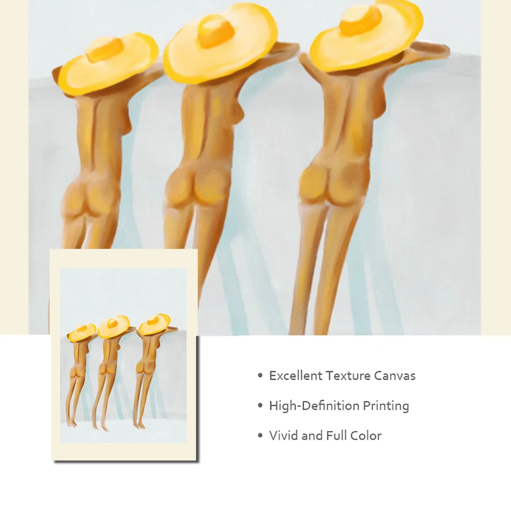 Забавные женские сексуальные принты и плакаты обнаженная девушка Картина на