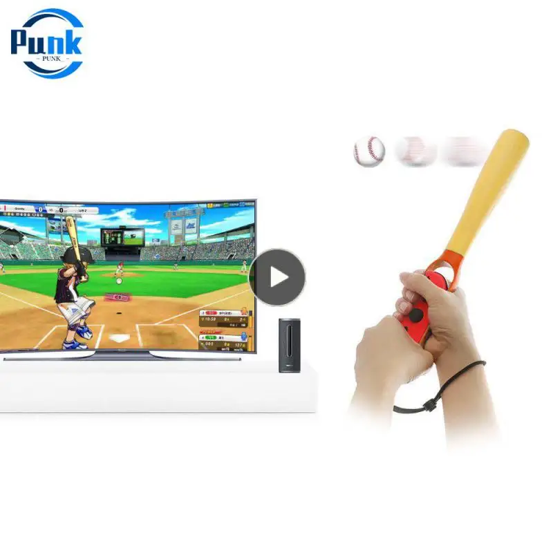 

High Quality Handle Grip Baseball Bat Baseball Stick Ergonomic Design Gamepad Game Handle For Switch/oled 1pair Durable Abs Grip