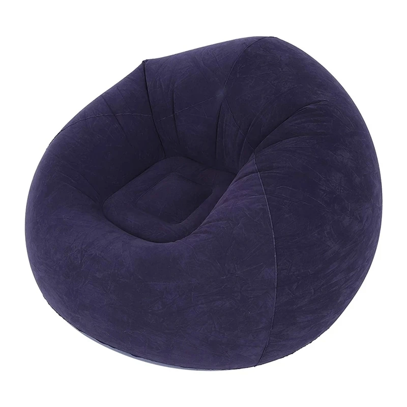 

Large Inflatable Sofa Chair Bean Bag Flocking PVC Garden Lounge Beanbag Outdoor Furniture Camping Backpacking Bags