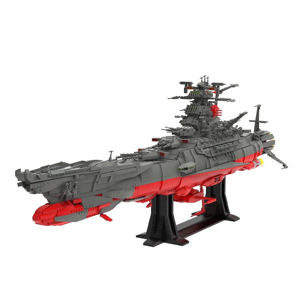 

MOC UCS Battleship Cruiser Building Blocks Kit For Yamato Warship Ship Display Model Bricks Space Toy For Children Birthday Gift