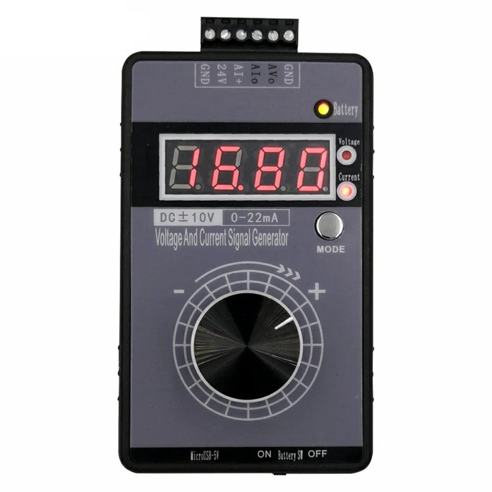 

Adjustable 4-20ma Signal Generator 24V Current Voltage Transmitter Calibrator Source 0-10V Constant Current Source Simulation