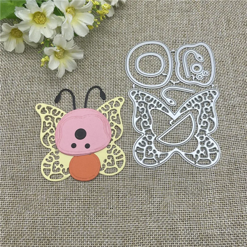 

Beetle Flower background craft Frame card dies metal die decoration for scrapbook punching card cutting DIY process edge cutting