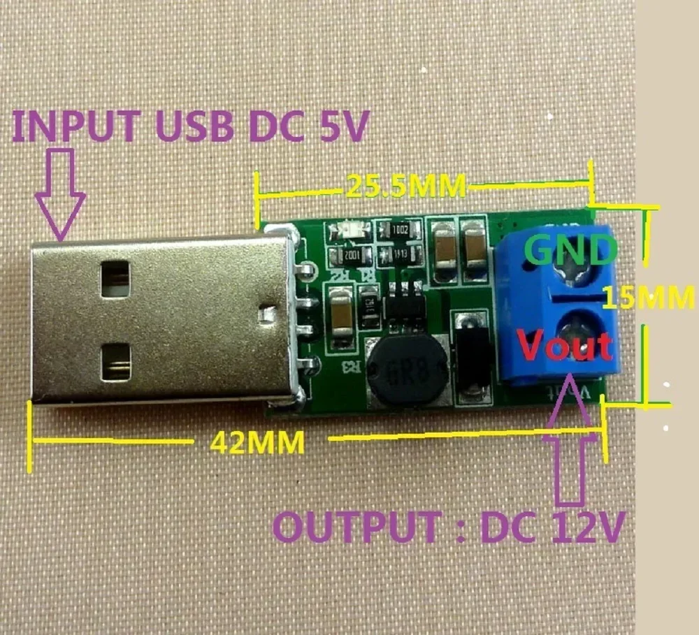 CE016 5 Вт USB В до 12 постоянного тока преобразователь повышающий модуль для