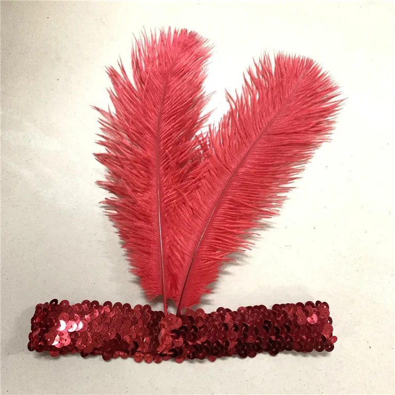 

Карнавальная индийская шляпа из страусиных перьев