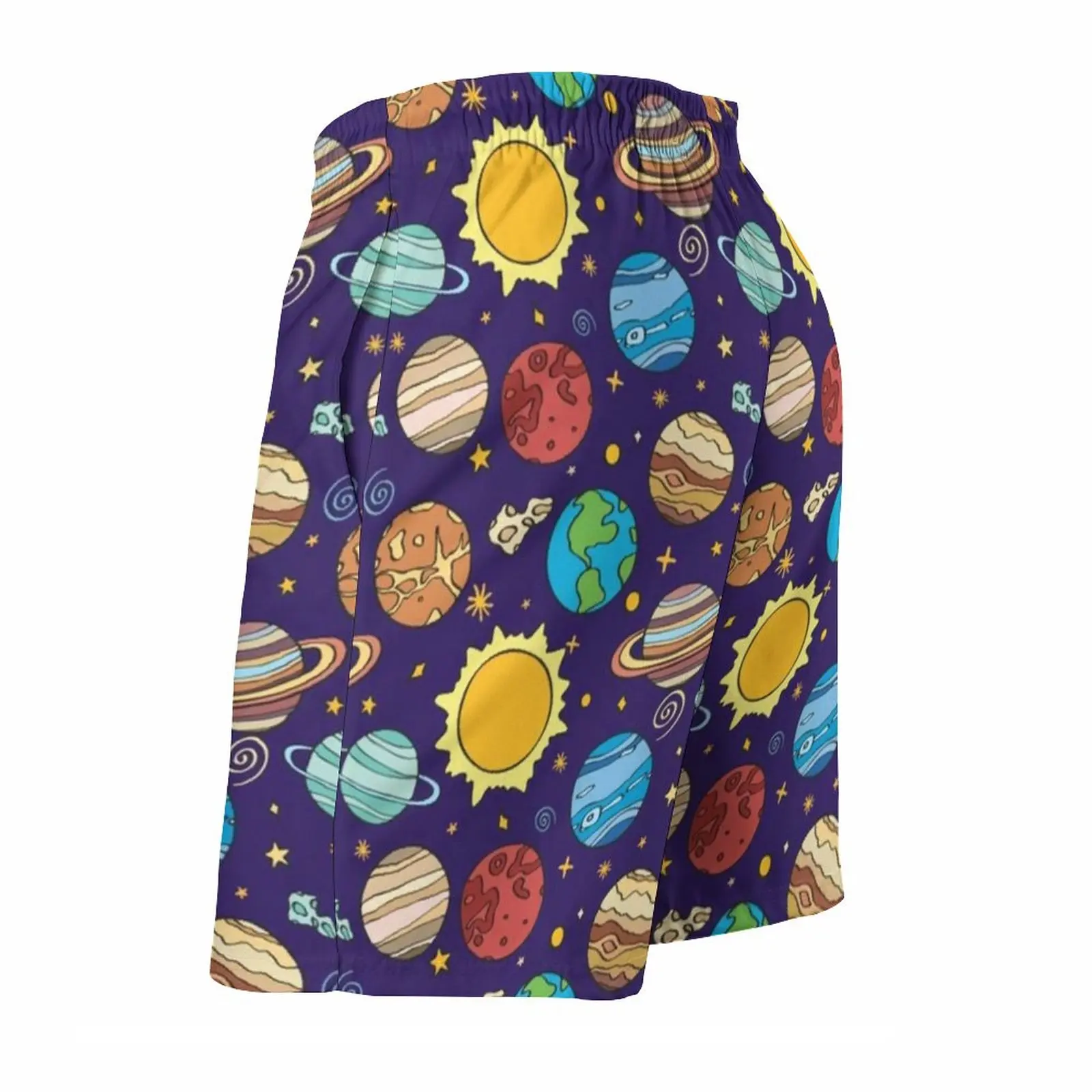 Плавки мужские солнцезащитные с мультяшным принтом удобные пляжные короткие