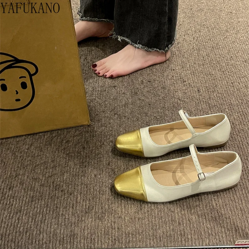 

Туфли в стиле «Мэри Джейн» на плоской подошве, ботинки двухцветные в стиле ретро, с мягкой подошвой, удобные, с пряжкой и ремешком, повседневные туфли