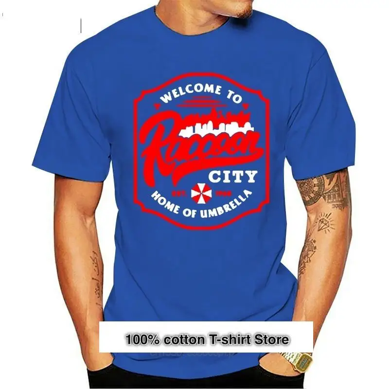

Camiseta de algodón para hombre y mujer, camisa de manga corta con estampado divertido de Ciudad de mapache, de verano, nueva