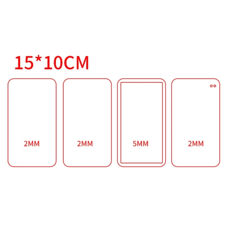 

DIY Quicksand Blank Card Brick Transparent Acrylic Plate Quicksand Mold Empty Plates for DIY Hand-Making Quicksand Craft