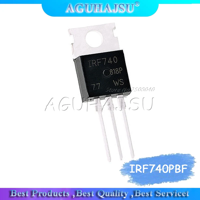 10 шт. IRF740 IRF740PBF 400 в 10 А MOSFET N-Chan TO-220 новый оригинальный