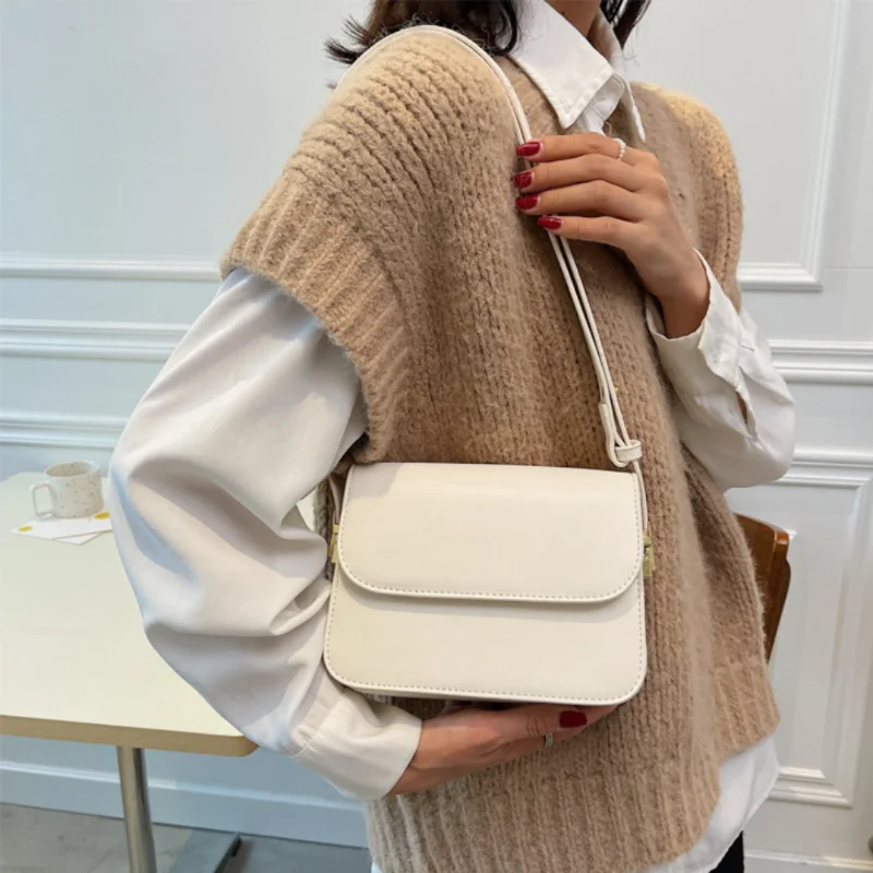 Women's Retro Fashion Shoulder Small Square Bag Luxury Simple Crossbody Underarm сумка женская Purses and Handbags Free Shipping