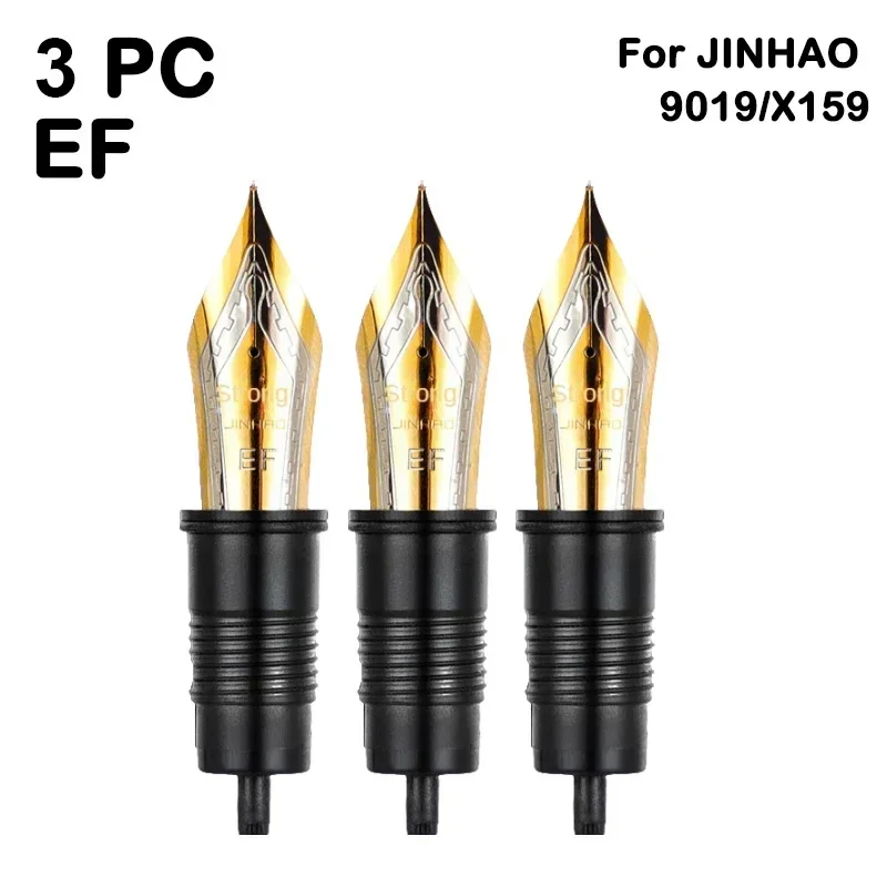 

Перьевая ручка JINHAO, 3/1 шт., наконечник HeartBeat, наконечник EF/F/M для 9019/X 159100 /9056/9036/9016 Серия Канцелярские принадлежности Школьные канцелярские товары