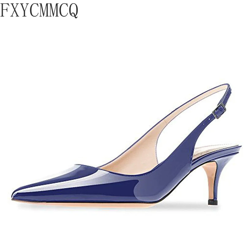 FXYCMMCQ 2022 Summer Trend 6.5CM Low Heel Gradient Fabric Fashion Single Shoes Women Sandals A41-1