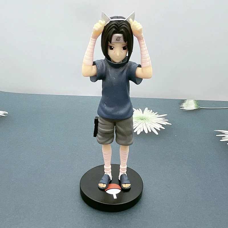 

Naruto Anime 15cm Figure Akatsuki Member Childhood Uchiha Itachi Action Figures PVC Model Doll Collection Cartoon Kids Toy Gift