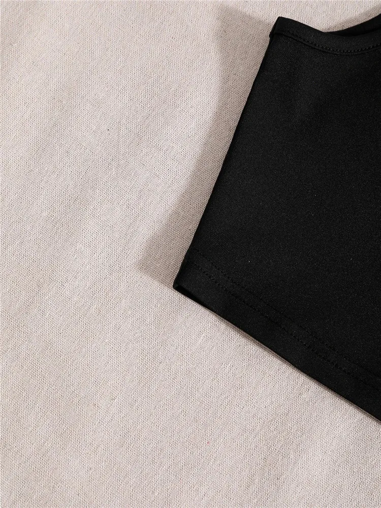 Американская Одежда Готическая Винтажная Майка 90-х годов приталенная Женская