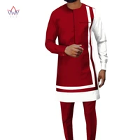 custom african men traditional clothing set dashiki ankara pant coat 2 piece set long sleeve plus size tracksuit outfits wyn1181