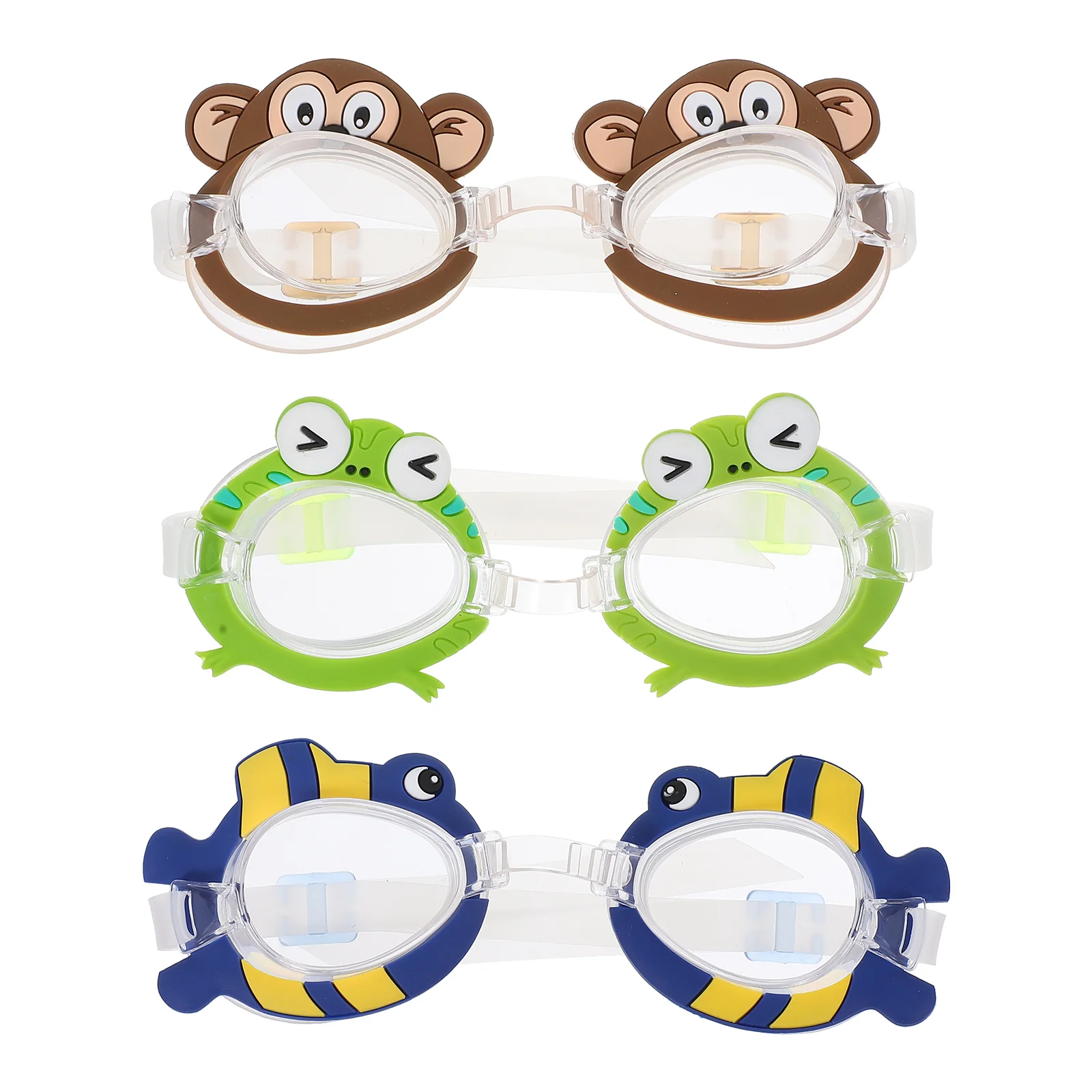 

3 шт., Детские водонепроницаемые очки для плавания