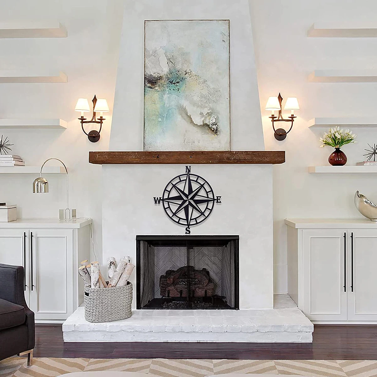 Ниша с камином